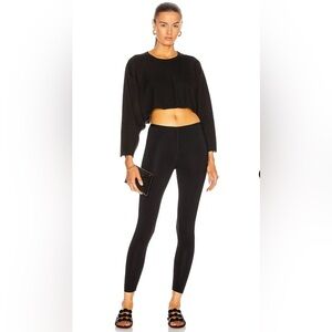 ALAIA Stretch Legging Pants Trousers in Black Noir Women’s 38, Retail $1,050